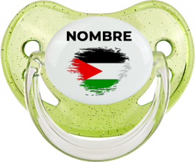 Efecto cepillo de bandera Estado de Palestina con nombre: Chupete fisiológica