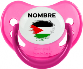 Efecto cepillo de bandera Estado de Palestina con nombre: Chupete fisiológica