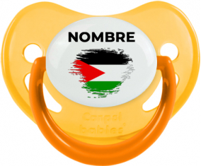 Efecto cepillo de bandera Estado de Palestina con nombre: Chupete fisiológica