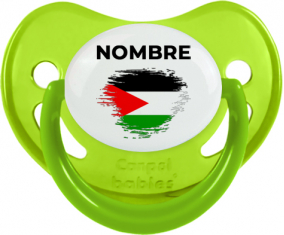 Efecto cepillo de bandera Estado de Palestina con nombre: Chupete fisiológica