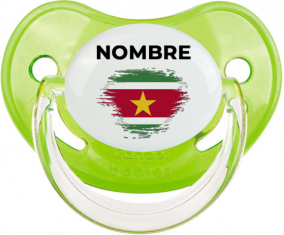 Bandera del efecto pincel surinam con nombre: Chupete fisiológica