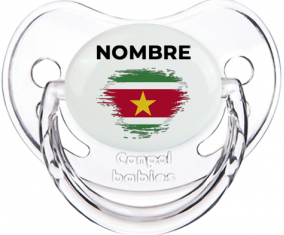 Bandera del efecto pincel surinam con nombre: Chupete fisiológica