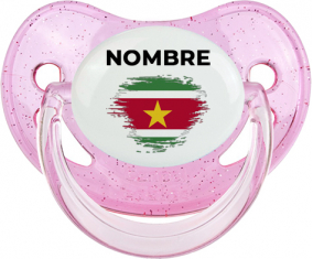 Bandera del efecto pincel surinam con nombre: Chupete fisiológica