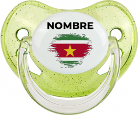 Bandera del efecto pincel surinam con nombre: Chupete fisiológica