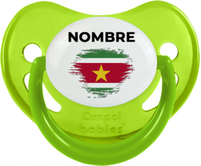 Bandera del efecto pincel surinam con nombre: Chupete fisiológica