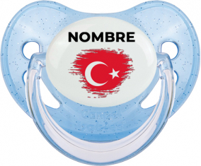 Bandera del efecto cepillo de Turquía con nombre: Chupete fisiológica