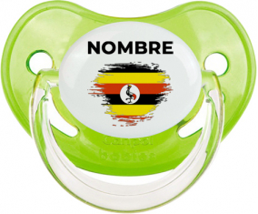 Bandera del efecto pincel de Uganda con nombre: Chupete fisiológica