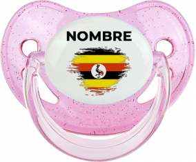 Bandera del efecto pincel de Uganda con nombre: Chupete fisiológica