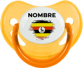 Bandera del efecto pincel de Uganda con nombre: Chupete fisiológica