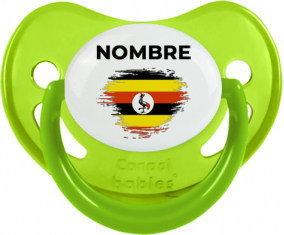 Bandera del efecto pincel de Uganda con nombre: Chupete fisiológica