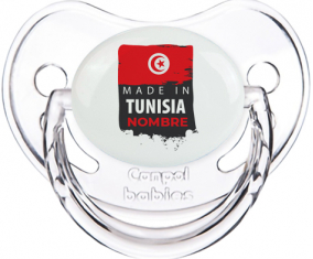 Made in Tunisia con nombre : Chupete fisiológico