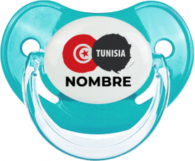 Bandera de Túnez con nombre: Chupete Fisiológica personnalisée