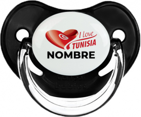 I love Tunisia diseño 3 con nombre : Chupete Fisiológico