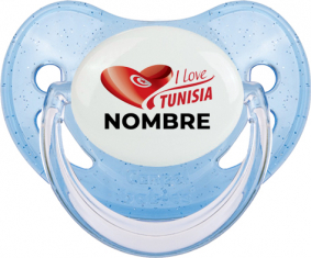 I love Tunisia diseño 3 con nombre : Chupete Fisiológico