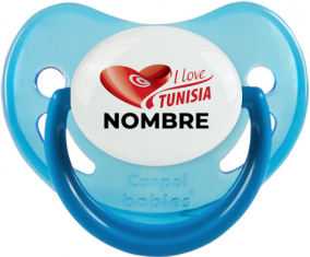 I love Tunisia diseño 3 con nombre : Chupete Fisiológico