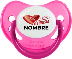 I love Tunisia diseño 3 con nombre : Chupete Fisiológico