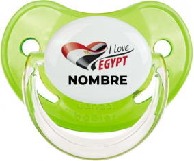 I love Egypt con nombre : Chupete Fisiológico