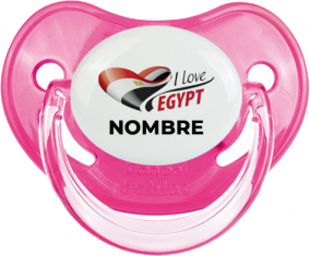 I love Egypt con nombre : Chupete Fisiológico