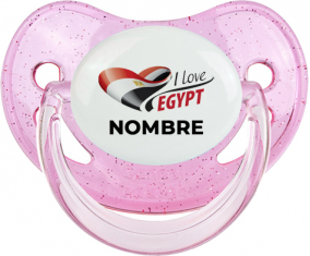 I love Egypt con nombre : Chupete Fisiológico