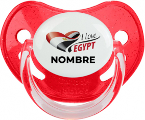 I love Egypt con nombre : Chupete Fisiológico