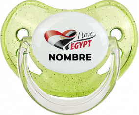 I love Egypt con nombre : Chupete Fisiológico