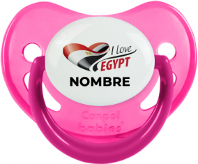 I love Egypt con nombre : Chupete Fisiológico