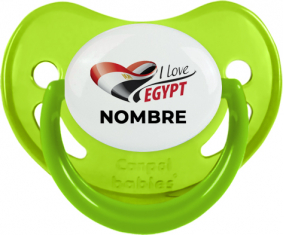 I love Egypt con nombre : Chupete Fisiológico