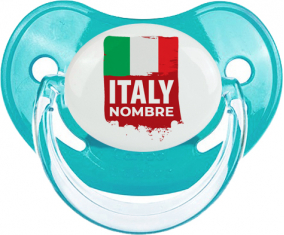 Bandera Italia con nombre: Chupete fisiológica personnalisée