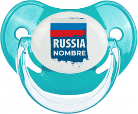 Bandera de Rusia con nombre: Chupete fisiológica