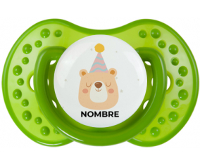 Oso de cumpleaños - nombre: Chupete lovi dynamic personnalisée