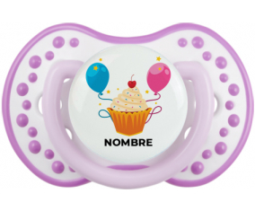 Pastel de globo de cumpleaños Chupete - lovi dynamic dar nombre