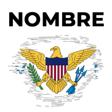 Bandera de efecto de pincel de las Islas Vírgenes Británicas, ideal para bodis y accesorios de bebé en chupete-bebe.com.