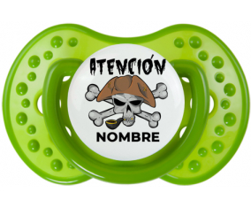 Atención pirata - nombre: Chupete lovi dynamic personnalisée