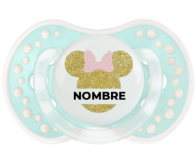 Disney Minnie Golden Ears Nudo rosa con nombre: Chupete lovi dynamic