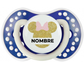 Disney Minnie Golden Ears Nudo rosa con nombre: Chupete lovi dynamic