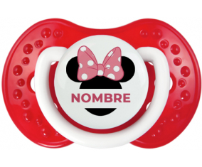 Disney Minnie Orejas Negras Nudo rosa con nombre: Chupete lovi dynamic