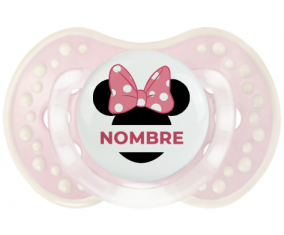 Disney Minnie Orejas Negras Nudo rosa con nombre: Chupete lovi dynamic