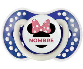 Disney Minnie Orejas Negras Nudo rosa con nombre: Chupete lovi dynamic