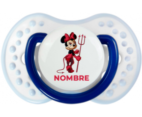 Disney Devil Minnie Orejas Negras Nudo rosa con nombre: Chupete lovi dynamic