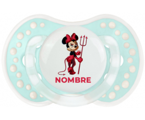 Disney Devil Minnie Orejas Negras Nudo rosa con nombre: Chupete lovi dynamic