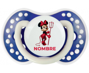 Disney Devil Minnie Orejas Negras Nudo rosa con nombre: Chupete lovi dynamic