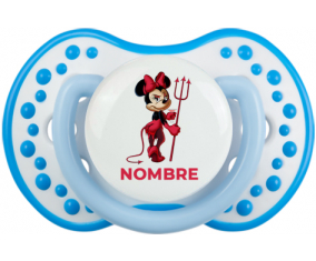 Disney Devil Minnie Orejas Negras Nudo rosa con nombre: Chupete lovi dynamic