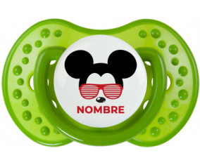 Disney Mickey Black Ears bisel rojo con nombre: Chupete lovi dynamic personnalisée