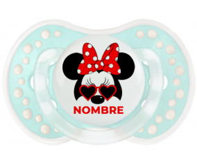 Disney Minnie Knot rojo polka puntos bisel rojo blanco con nombre: Chupete lovi dynamic