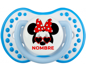 Disney Minnie Knot rojo polka puntos bisel rojo blanco con nombre: Chupete lovi dynamic