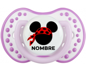 Disney Mickey rojo pirata bufanda lunares negros con nombre: Chupete lovi dynamic