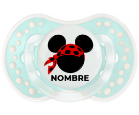 Disney Mickey rojo pirata bufanda lunares negros con nombre: Chupete lovi dynamic