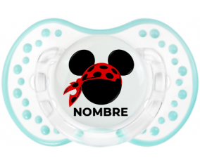 Disney Mickey rojo pirata bufanda lunares negros con nombre: Chupete lovi dynamic