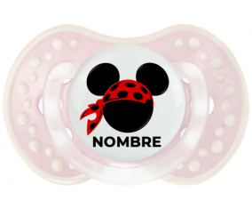 Disney Mickey rojo pirata bufanda lunares negros con nombre: Chupete lovi dynamic