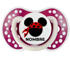 Disney Mickey rojo pirata bufanda lunares negros con nombre: Chupete lovi dynamic